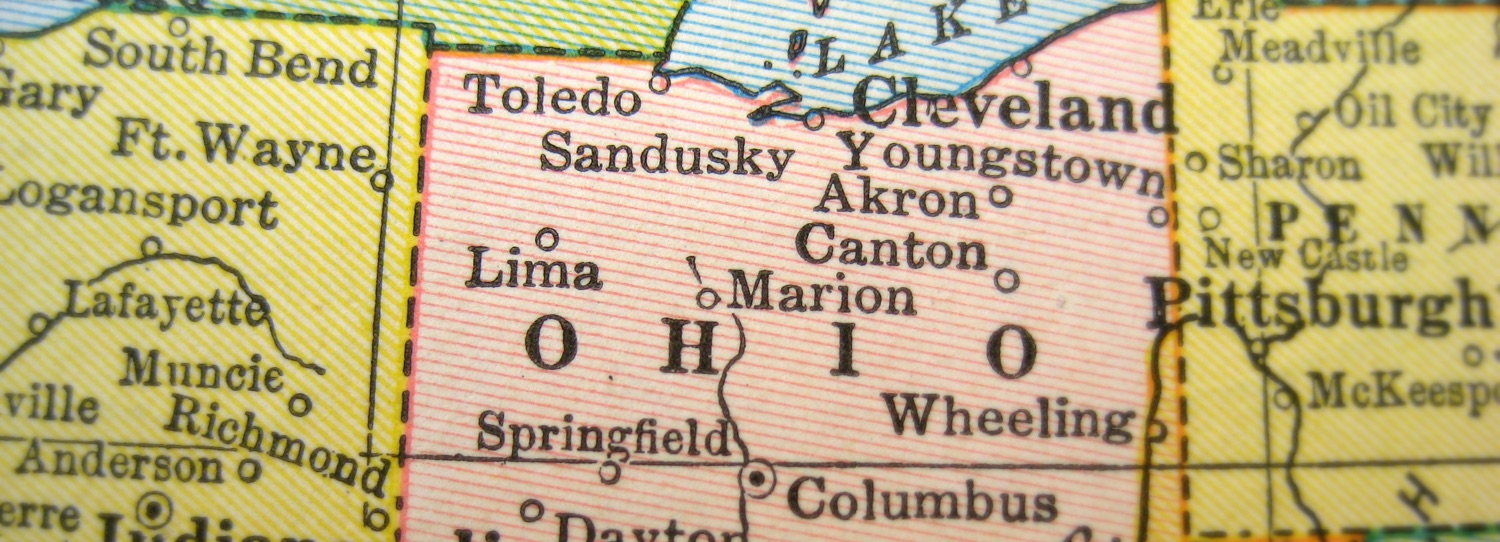 map of ohio